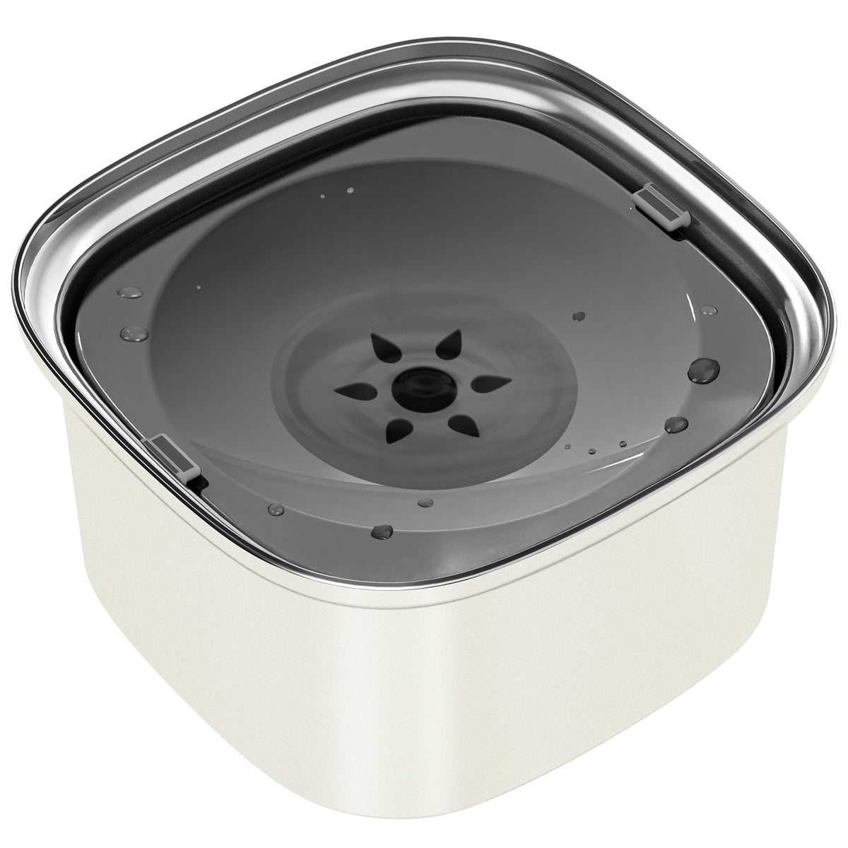 UPSKY 3L Dog Water Bowl 101oz Stainless Steel Dog Bowl No Spill Large Capacity Dog Food Water Bowl Slow Water Feeder, Spill Proof Pet Water Dispenser Vehicle Carried Travel Water Bowl