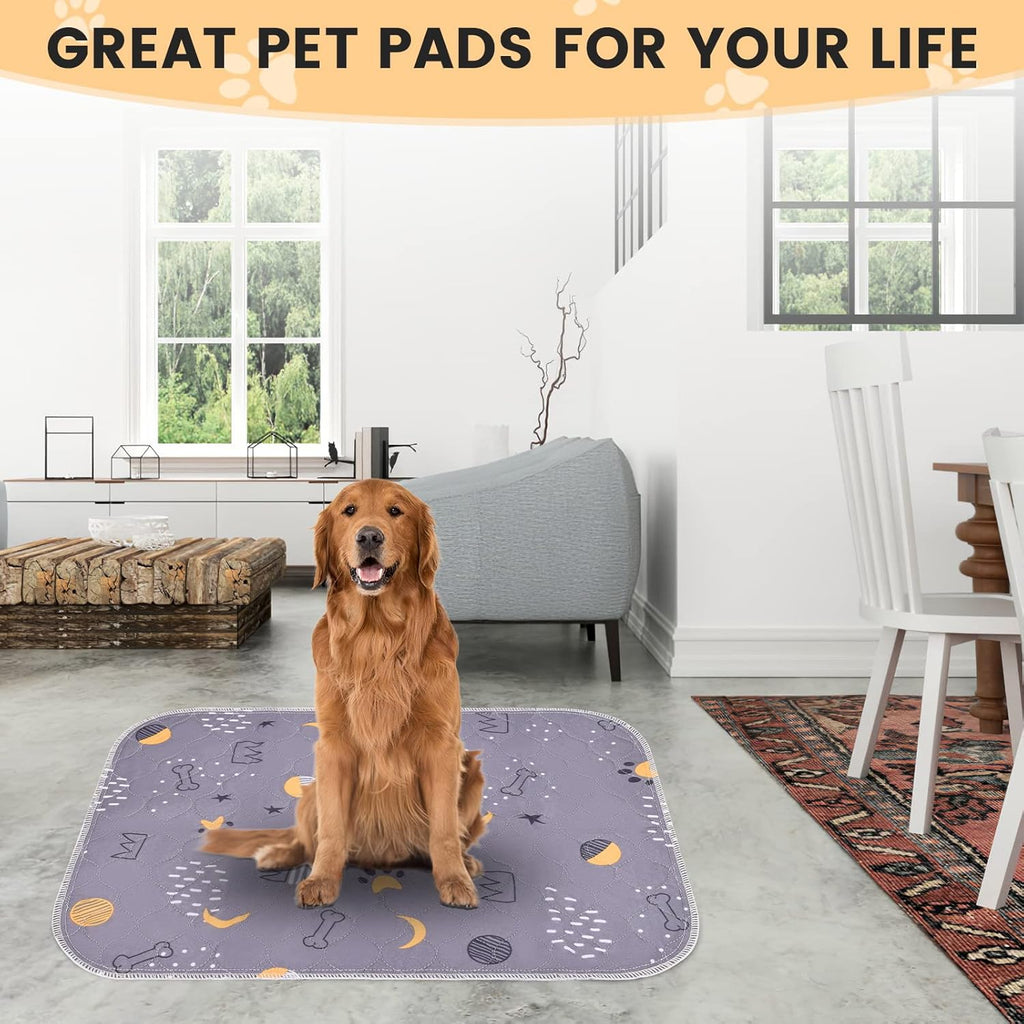 UPSKY Washable Pee Pads for Dogs 2 Pack 36"x41" Reusable Puppy Pads Waterproof Pet Training Pads, Non-Slip Dog Mats Fast Absorbent Whelping Pads for Playpen, Potty, Crate, Bed