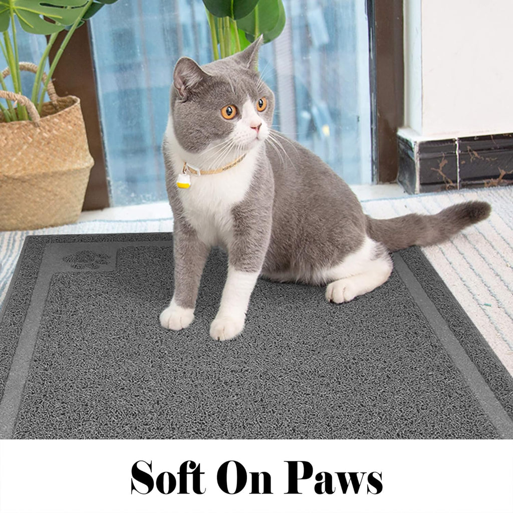 UPSKY Large Cat Litter Mat Trapper 35"×23" Traps Litter from Box and Paws Scatter Control for Litter Box Soft on Sensitive Kitty Paws Easy to Clean