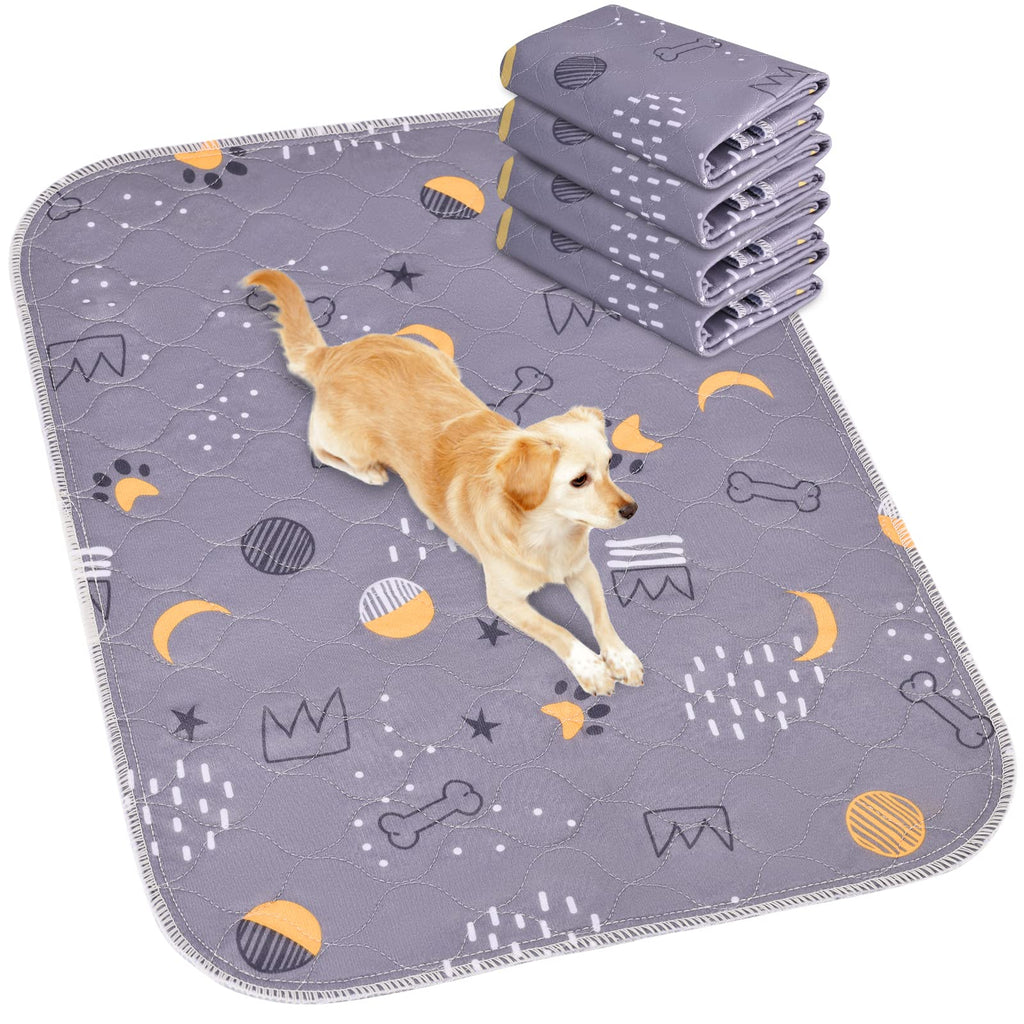 UPSKY Washable Pee Pads for Dogs 2 Pack 34" x 36" Reusable Puppy Pads Waterproof Pet Training Pads, Non-Slip Dog Mats Fast Absorbent Whelping Pads for Playpen, Potty, Crate, Bed