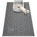 UPSKY Cat Litter Mat, Litter Trapping Mat Soft on Kitty Paws, Large Litter Box Mat 35" x 24" Scatter Control for Cat Litter, Waterproof and Extra Large Litter Box Carpet